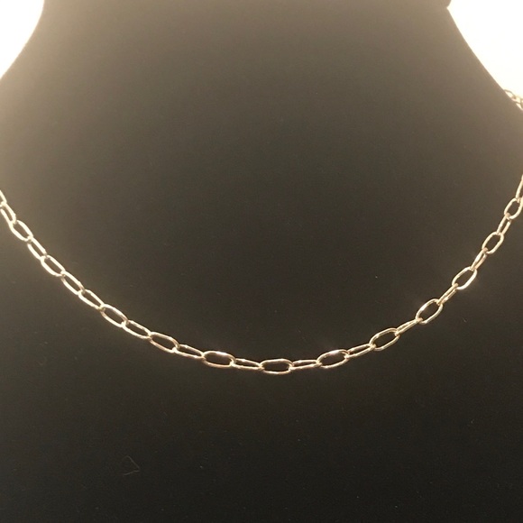 Machete Petite Oval Link 16-Inch Layering Necklace in 14K Gold Vermeil - Picture 2 of 11